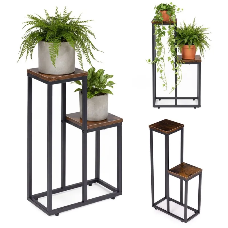 Reducere extra | Suport pentru flori cu 2 rafturi Loft