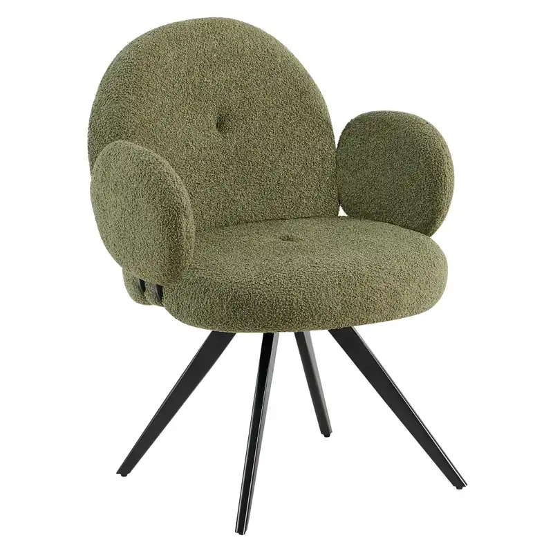 Scaun pivotant, verde/negru, VASALA - Noutate în catalog