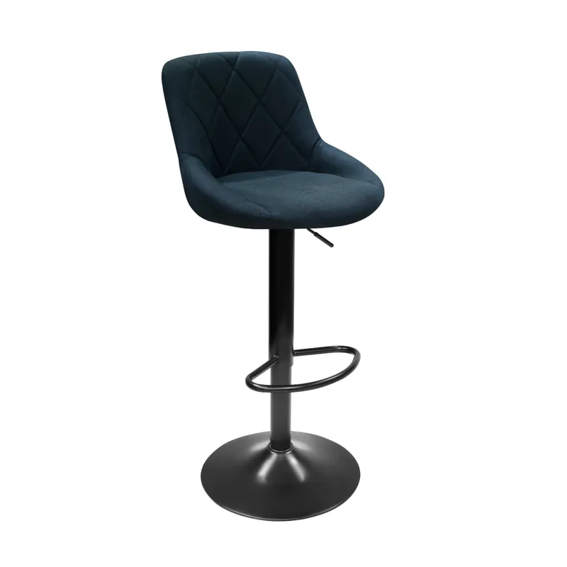 Preț avantajos | Scaun bar, material textil negru, TERKAN NEW