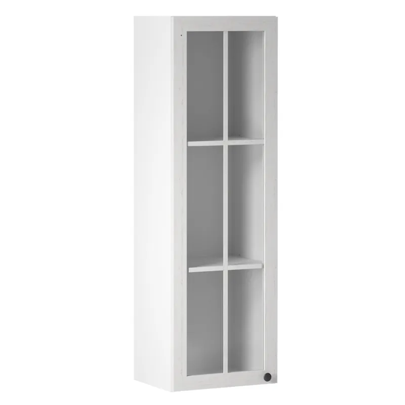 Dulap superior cu sticlă W40S, alb/pin andersen, stânga PROVANCE | Produs nou lansat