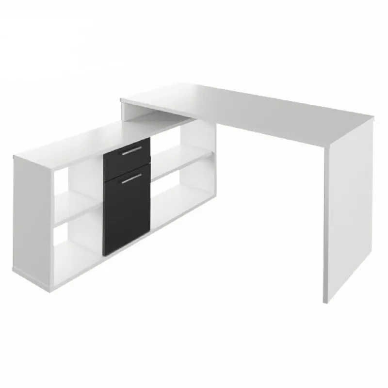 Masă PC, albă/neagră, NOE NEW - Acum disponibil