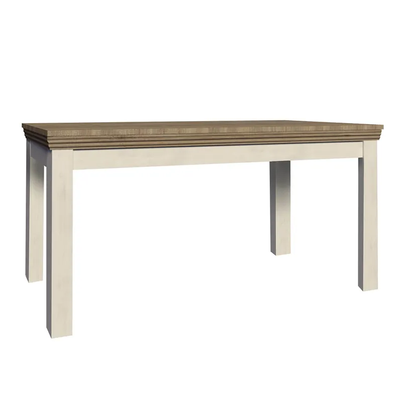 Preț promoțional | Masă extensibilă pentru dining, pin nordic/stejar sălbatic, 160-203x90 cm, ROYAL ST