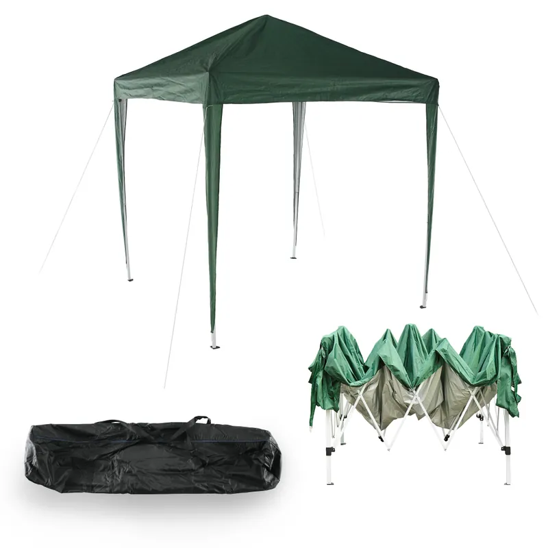 Pavilion de grădină pliabil, verde, 2x2 m, TREKAN TIP 1 - Produs popular