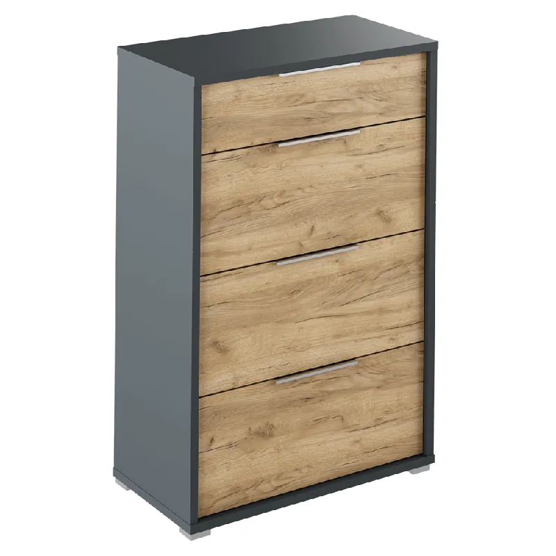 Scrin cu sertare, grafit / stejar artizanal, RIOMA NEW TYP 22 - Produs recomandat
