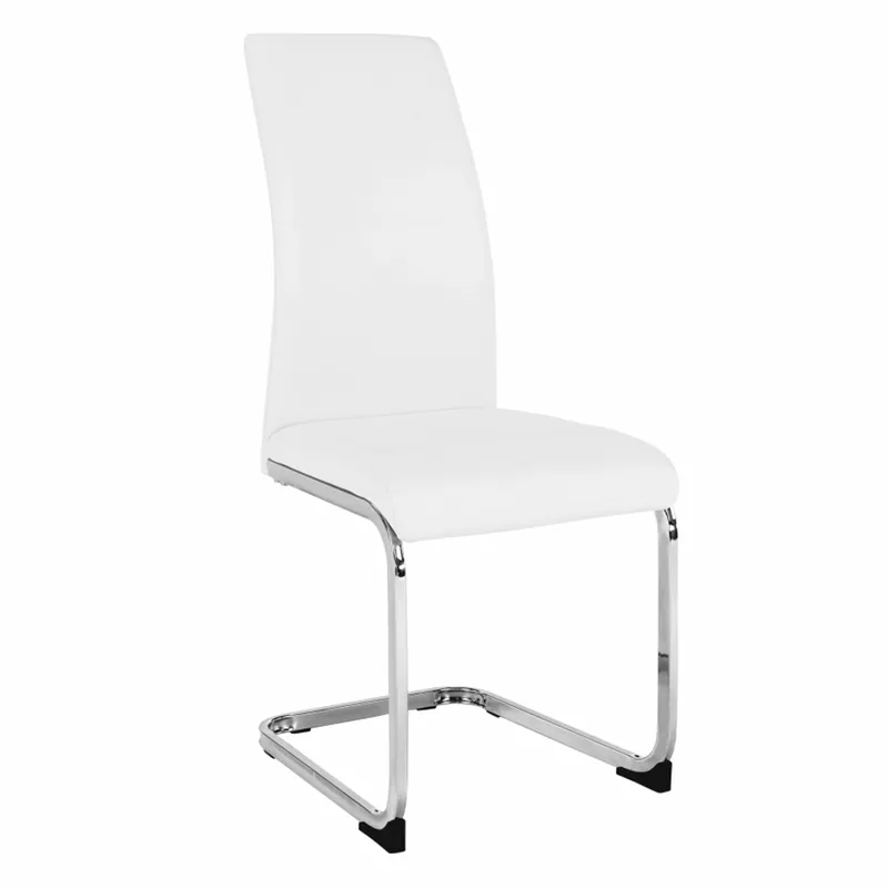 Scaun dining, alb / crom, VATENA | Produs apreciat