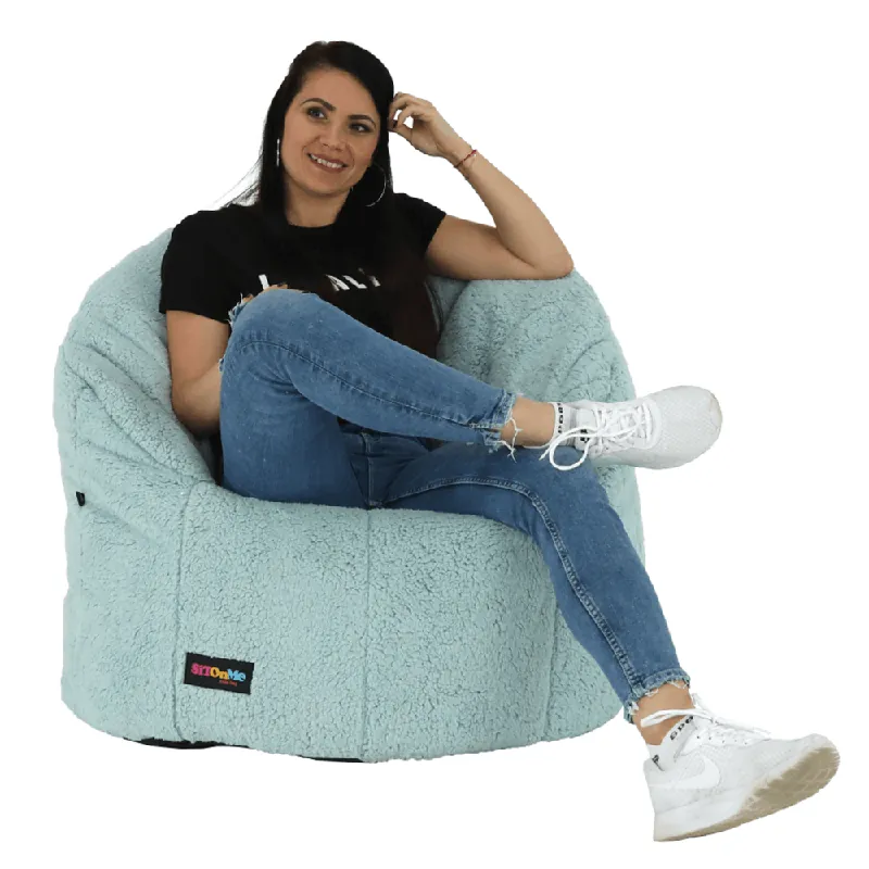 Nu rata oferta - Fotoliu tip sac, material textil mentol, ALMERO