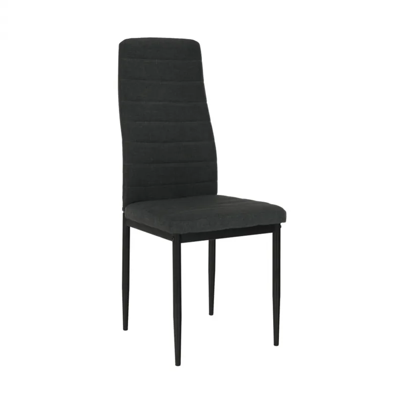 Scaun, textil gri închis/metal negru, COLETA NOVA - În tendințe