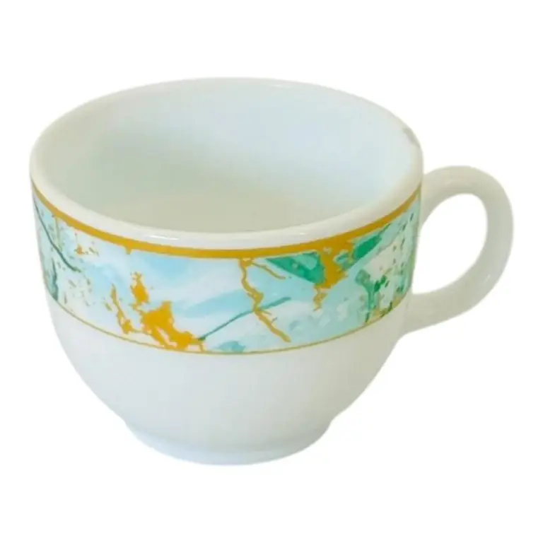 Cană ceramică rotundă cu toartă, decor „Majestic Forest”, capacitate 220 ml - Produs apreciat