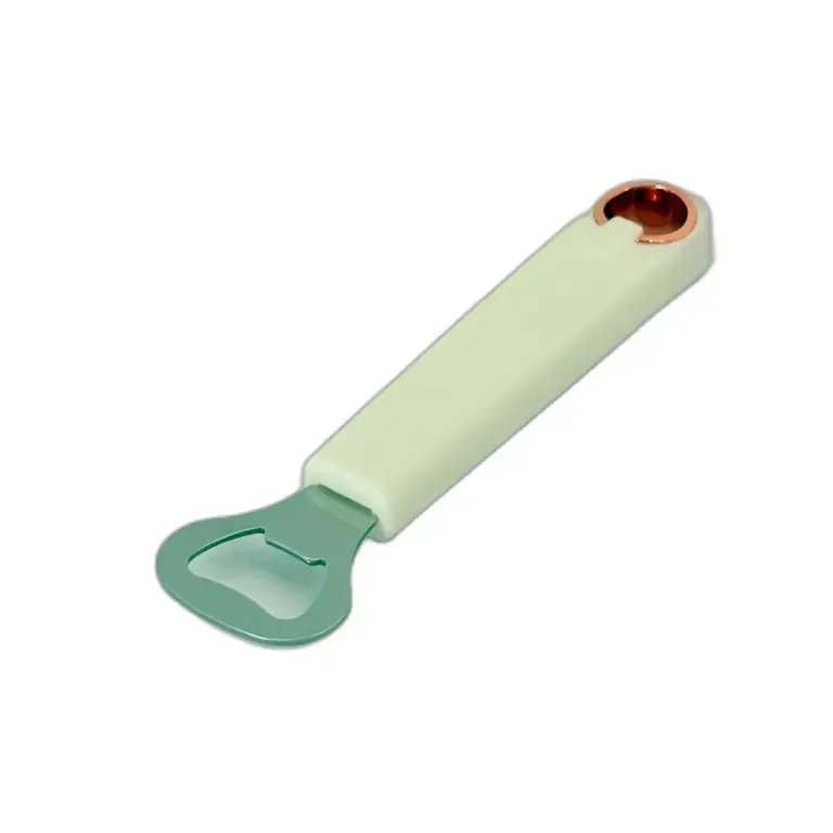 Deschizător de Sticle din Inox cu Mâner Ergonomic Alb – Rezistent, Ușor de Utilizat, Ideal pentru Deschidere Rapidă - Preț promoțional