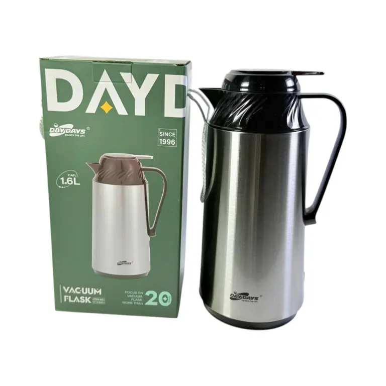 Reducere extra - Recipient termo 1.6L inox cu capac etanș și mâner, Vacuum Flask DayDays pentru băuturi calde și reci
