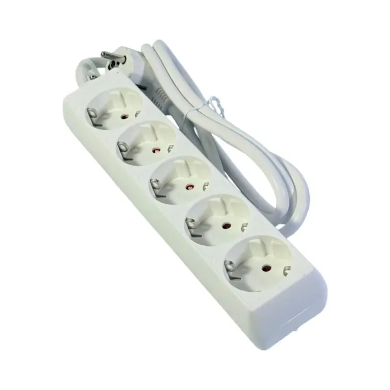 Prelungitor 5 Prize cu Cablu 1.5m, 16A 250V, Putere Maxima 3680W, 5x Schuko, Alb | Până la epuizarea stocului