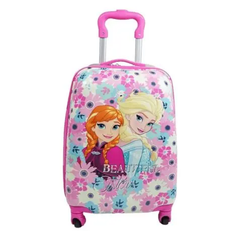 Valiza pentru copii pe roți Frozen Anna și Elsa - Promoție specială