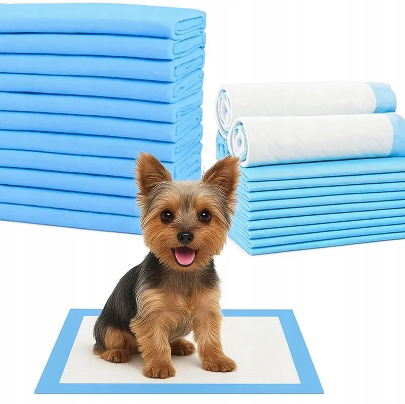 Tampon igienic super absorbant pentru animale de companie - albastru 100 buc | Favoritul clienților