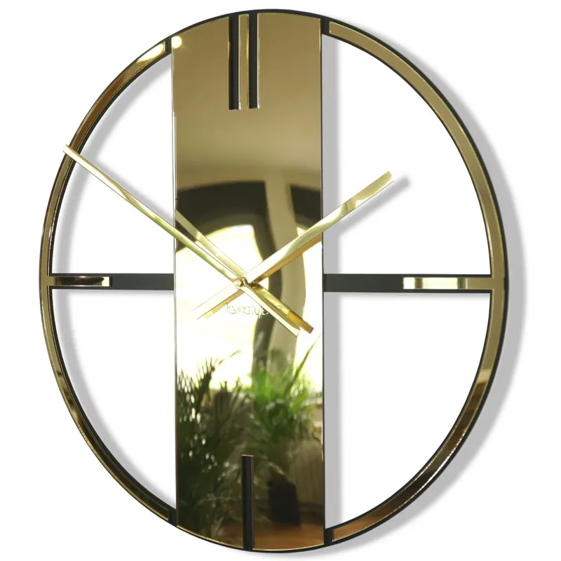 Oglindă ceas de perete 50 cm UNIQUE -gold - Produs popular