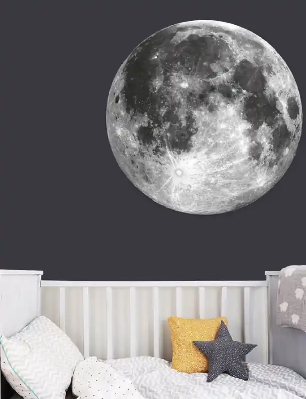 Autocolant de perete original luna 45 cm | Reducere exclusivă
