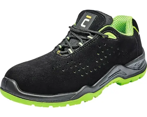 Pantofi De Protectie Cerva Halwill Negru/verde, Marimea 40 | Cumpără în siguranță