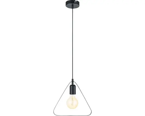 Livrare rapidă | Pendul Bedington E27 Max. 1x60w, Forma Triunghiulara, Negru