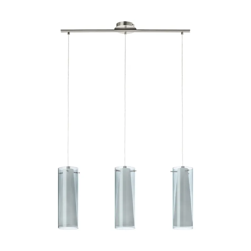 Ofertă flash - Pendul Pinto Nero, 90305, E27, Nichel Mat, 3x60W