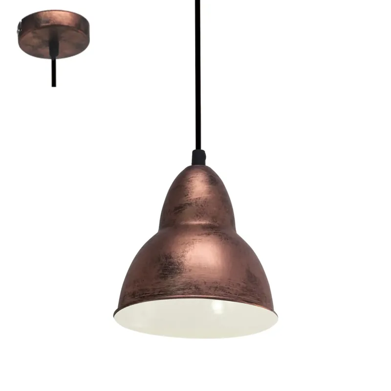 Bestseller - Pendul Truro, EGLO, E27, 1X60W, otel, cupru antic