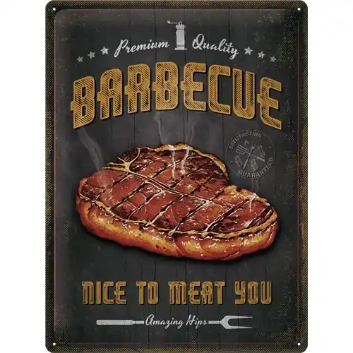 Ultima șansă - Placa decor 30x40 Barbecue Nice To Meat You3572
