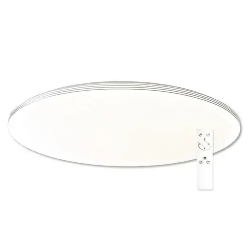 Preț avantajos - Plafoniera cu LED integrat, Ocean, 60W, 6000 lumeni, Ø55 cm, 3000-6500K, cu telecomanda