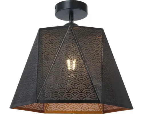 Direct de la producător - Plafoniera Hexa E27, Negru