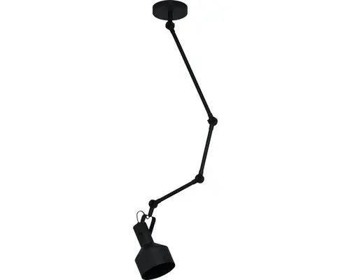 Preț avantajos | Plafoniera Takeley E27 Max. 1x28w, Brate Articulate, Negru