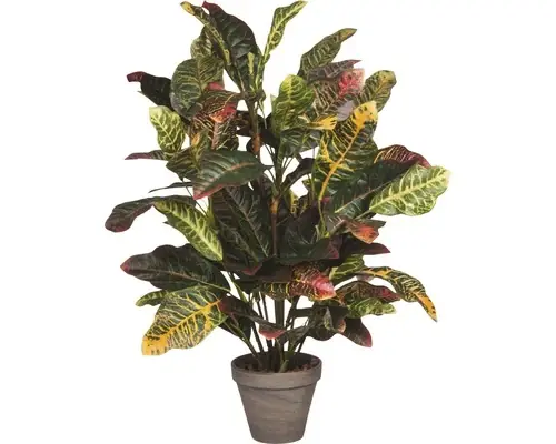 Planta Artificiala, Croton, Gri - Calitate excelentă