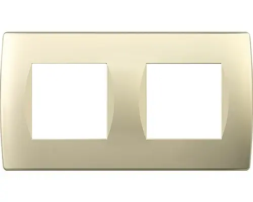 Rama Aparataje Tem Soft 2x2 Module, Auriu | Preț bun