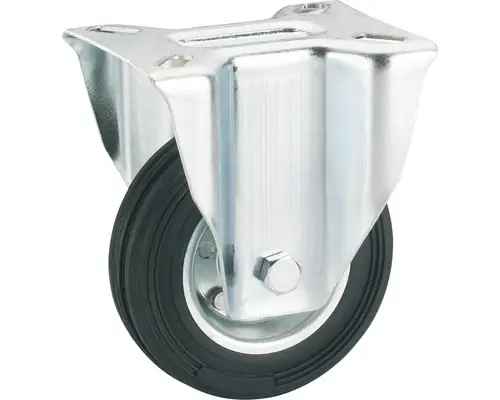 Comandă cu încredere - Roata Metalica & Cauciuc Plin Tarrox Ø160mm, Placa Fixare 140x110 Mm, Cu Rulment