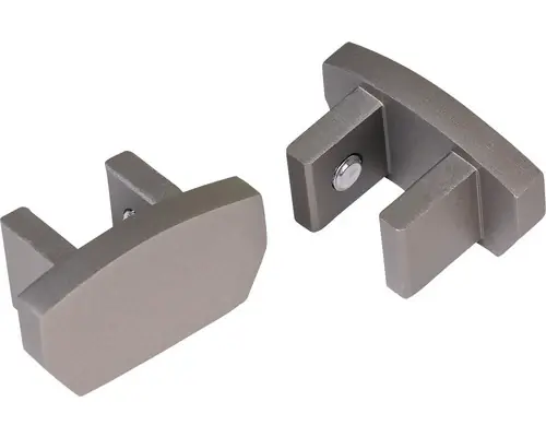 Set 2 Capete Aluminiu Pentru Bara Perdea Elr200-51, Bronz | Reducere extra