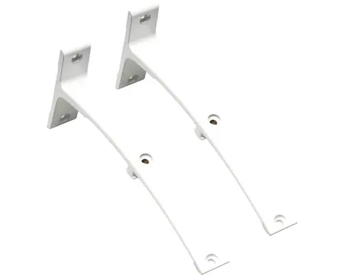 Set 2 Console Perete Duble 18 Cm, Alb | Disponibil