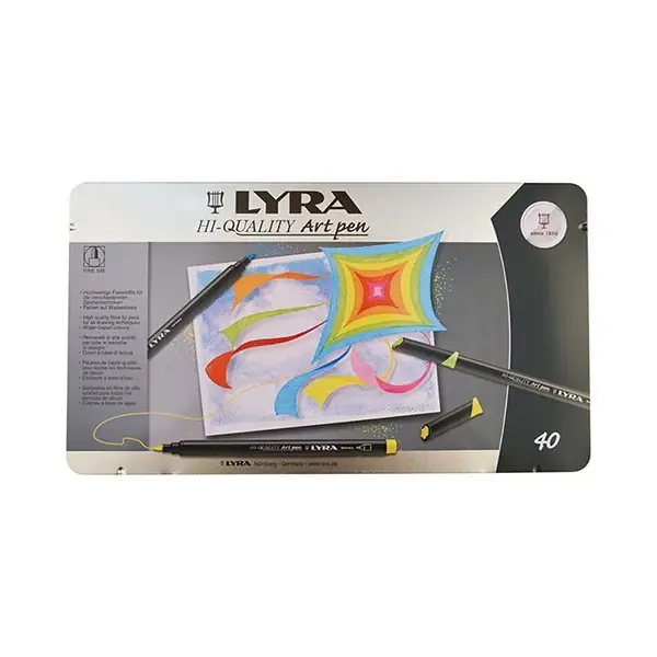 Stoc limitat | Set 40 markere Art Pen Lyra