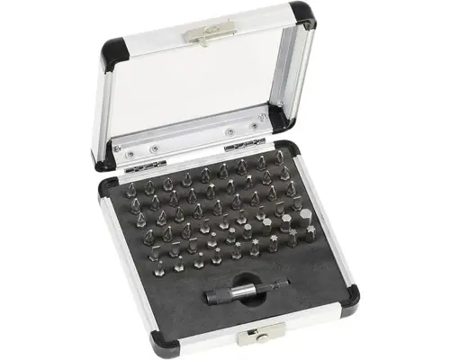 Set Biti Meister Torx/ph/pz/drept/hexagon, 55 Piese, Include Prelungitor | Ofertă avantajoasă