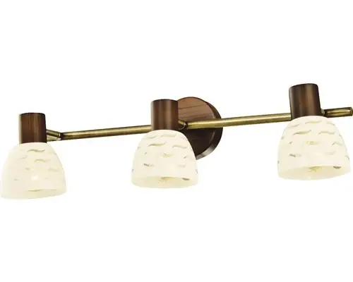 Direct din fabrică - Sina Spoturi Rout E14 Max. 3x40w, Maro/Bronz