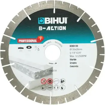 Disc de tăiere Bihui DCBS130 Segment diamantat 130x20x1.8mm - Cumpără acum