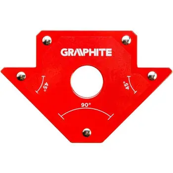 Suport magnetic pentru sudură Graphite 56H902 Unghi pentru sudat cu fixare magnetica 102x155x17mm | Direct de la producător