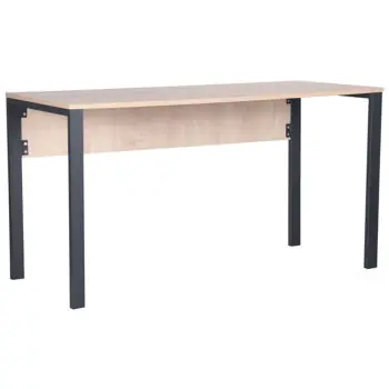 Masă de birou AMF 024330 Pluto 120x60x75cm, Дуб Эндгрейн/Черный графит - Produs de top