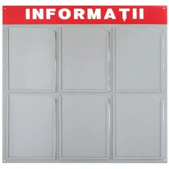 Alegerea clienților | Tablă de birou miscellaneous RX27575 Stand informativ Informatie A4, 6 buzunare