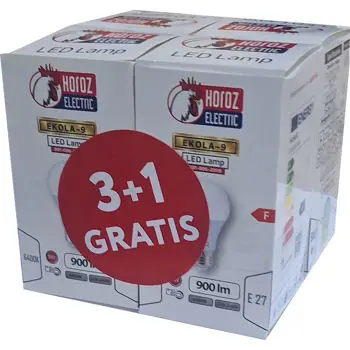 Ofertă flash | Bec Horoz LED Premier A60, 9W, E27, 6400K, 3+1