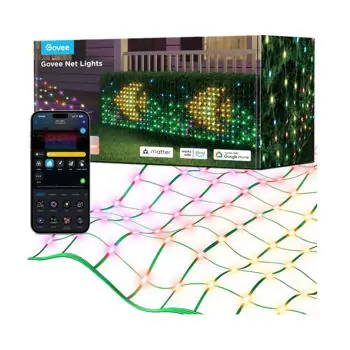 Comandă rapid - Ghirlandă Govee Outdoor Net Lights RGBIC Net Lights 1.2*1.2m (H6810341)