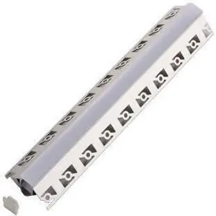 Accesoriu de iluminat LED Market Profile LED Wall Corner LMX-303, 38,6*23,3mm, hole 9,6mm, 2000mm/set | Gata de expediere