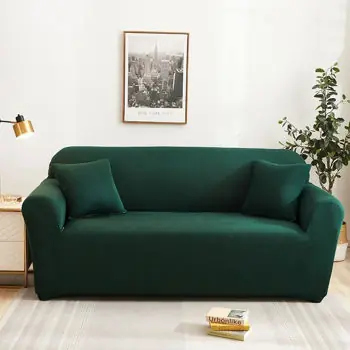 Preț outlet - Husă pentru canapea Relaxe Home Husă canapea Solid Sofa Cover 1 loc (90-140 cm) Verde