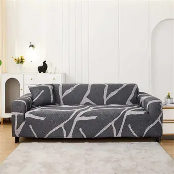 Husă pentru canapea Relaxe Home Solid Sofa Cover 2 места (145-185 см) Grey Snaked | Premium