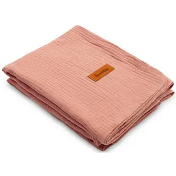 Cumpărături sigure - Set de perne si plapume Sensillo 42803 Plapuma muselina Roz 75*100cm