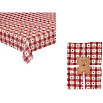 Calitate de top - Față de masă Promstore 54689 Fata de masa 150X300cm Chalet, 100% cotton, rosu