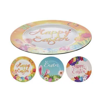 Super preț - Decor Holland 14718 Easter Тарелка декоративная 33сm Easter 3 рисунка пластик