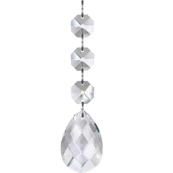 20 bucăți de ornamente transparente în formă de picătură Decorațiuni de Crăciun suspendate din cristal pentru brad Picături acrilice elegante pentru decorul de iarnă - Acum disponibil