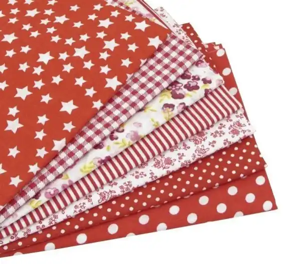 Selecție de top - 7 buc tesatura de bumbac 25 x 25 cm