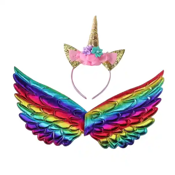 Ofertă exclusivă | Aripioare de unicorn pentru bebeluși cu bentiță